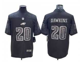 Philadelphia Eagles #20 Brian Dawkins Black RFLCTV Limited Jersey