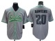 Philadelphia Eagles #20 Brian Dawkins Baseball Style Jersey - Black/Gray/White/Green