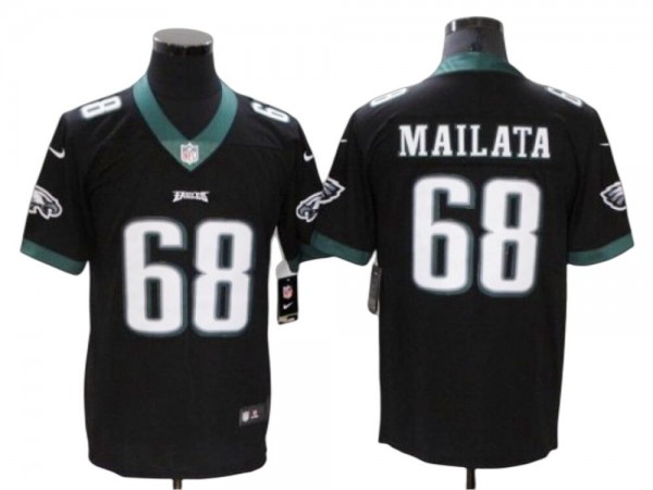 Philadelphia Eagles #68 Jordan Mailata Black Vapor Limited Jersey