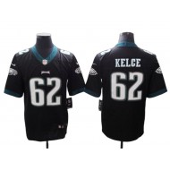 Philadelphia Eagles #62 Jason Kelce Black Vapor Limited Jersey 