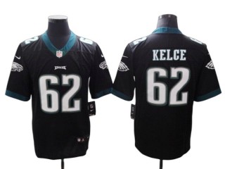 Philadelphia Eagles #62 Jason Kelce Black Vapor Limited Jersey 