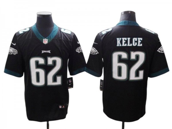 Philadelphia Eagles #62 Jason Kelce Black Vapor Limited Jersey 