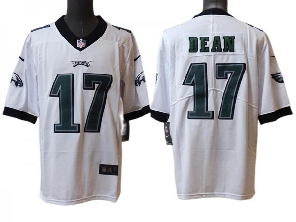 Philadelphia Eagles #17 Nakobe Dean White Vapor Limited Jersey 