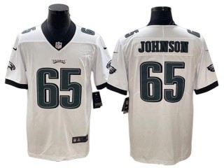 Philadelphia Eagles #65 Lane Johnson White Vapor Limited Jersey