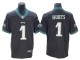 Philadelphia Eagles #1 Jalen Hurts Vapor Limited Jersey - Black