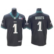 Philadelphia Eagles #1 Jalen Hurts Vapor Limited Jersey - Black