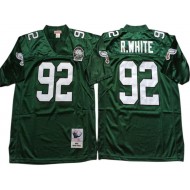 M&N Philadelphia Eagles #92 Reggie White Green 1992 Legacy Jersey