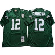 M&N Philadelphia Eagles #12 Randall Cunningham Green 1992 Legacy Jersey