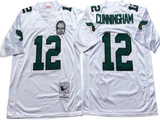 M&N Philadelphia Eagles #12 Randall Cunningham White 1992 Legacy Jersey