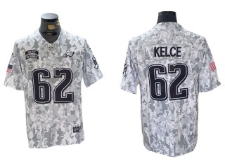 Philadelphia Eagles #62 Jason Kelce 2024 Salute to Service Limited Jersey