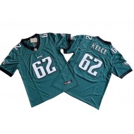 Philadelphia Eagles #62 Jason Kelce Green Vapor F.U.S.E. Limited Jersey