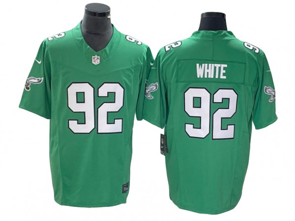 Philadelphia Eagles #92 Reggie White Vapor F.U.S.E. Limited Jersey - Kelly Green