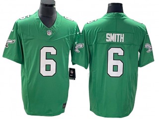 Philadelphia Eagles #6 DeVonta Smith Vapor F.U.S.E. Limited Jersey - Kelly Green