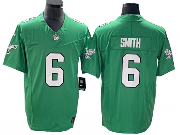 Philadelphia Eagles #6 DeVonta Smith Vapor F.U.S.E. Limited Jersey - Kelly Green