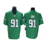 Philadelphia Eagles #91 Fletcher Cox Vapor F.U.S.E. Limited Jersey - Kelly Green