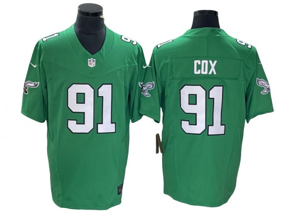 Philadelphia Eagles #91 Fletcher Cox Vapor F.U.S.E. Limited Jersey - Kelly Green