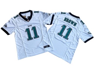 Philadelphia Eagles #11 A.J. Brown Vapor F.U.S.E. Limited Jersey - White