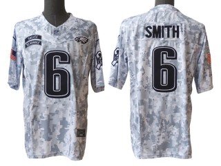 Philadelphia Eagles #6 DeVonta Smith Arctic Camo 2024 Salute to Service Limited Jersey