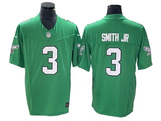 Philadelphia Eagles #3 Nolan Smith Jr Vapor F.U.S.E. Limited Jersey - Kelly Green