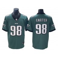 Philadelphia Eagles #98 Jalen Carter Green Vapor Limited Jersey