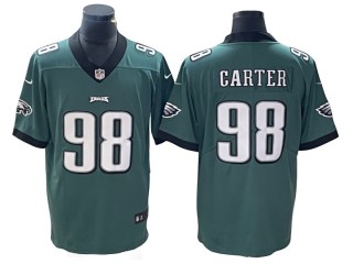 Philadelphia Eagles #98 Jalen Carter Green Vapor Limited Jersey