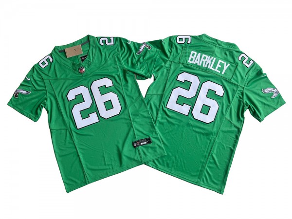 Philadelphia Eagles #26 Saquon Barkley Vapor F.U.S.E. Limited Jersey - Kelly Green