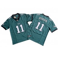 Philadelphia Eagles #11 A.J. Brown Vapor F.U.S.E. Limited Jersey - Green