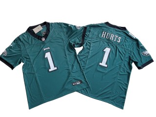 Philadelphia Eagles #1 Jalen Hurts Vapor F.U.S.E. Limited Jersey - Green