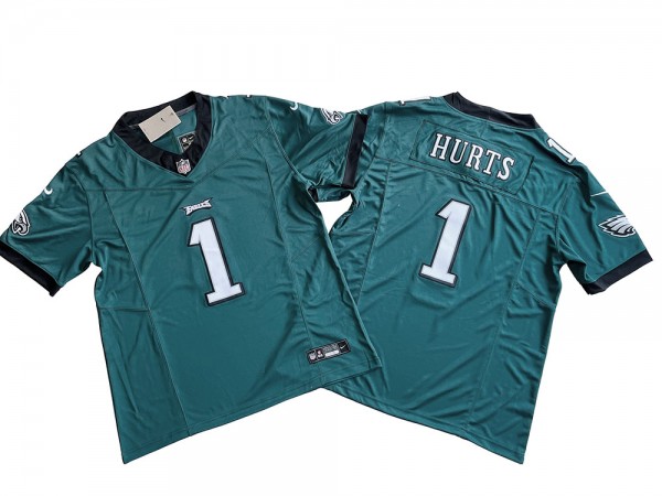 Philadelphia Eagles #1 Jalen Hurts Vapor F.U.S.E. Limited Jersey - Green