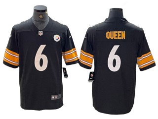 Pittsburgh Steelers #6 Patrick Queen Limited Black Home Jersey