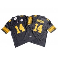 Pittsburgh Steelers #14 George Pickens Vapor F.U.S.E. Limited Color Rush Jersey