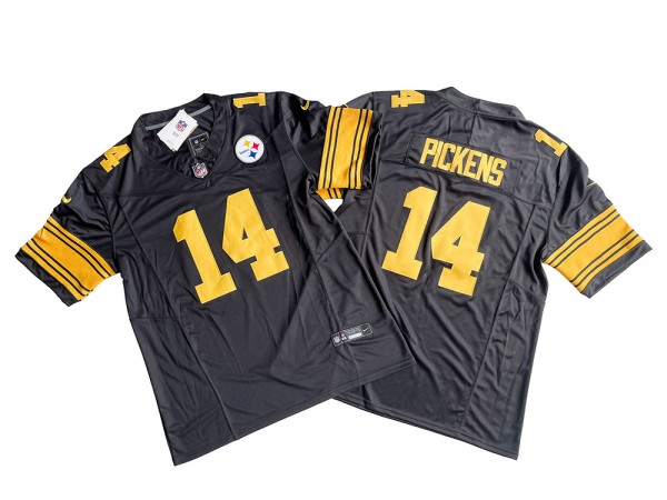 Pittsburgh Steelers #14 George Pickens Vapor F.U.S.E. Limited Color Rush Jersey