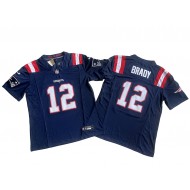 New England Patriots #12 Tom Brady Navy Vapor F.U.S.E. Limited Jersey