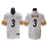 Pittsburgh Steelers #3 Russell Wilson White Vapor Away Jersey