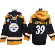 Pittsburgh Steelers #39 Minkah Fitzpatrick Black Pullover Hoodie