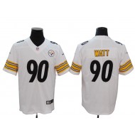 Pittsburgh Steelers #90 T.J. Watt White Vapor Limited Jersey