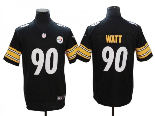 Pittsburgh Steelers #90 T.J. Watt Black Vapor Limited Jersey