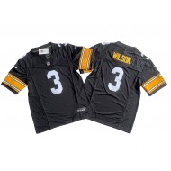 Pittsburgh Steelers #3 Russell Wilson Black Throwback Vapor F.U.S.E. Limited Jersey