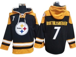 Pittsburgh Steelers #43 Troy Polamalu Black Pullover Hoodie