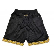 Pittsburgh Steelers Black Basketball Shorts