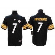 Pittsburgh Steelers #7 Ben Roethlisberger Black Vapor Limited Jersey