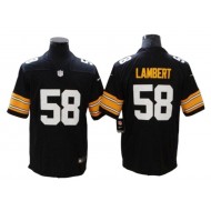 Pittsburgh Steelers #58 Jack Lambert Alternate Black Vapor Limited Jersey