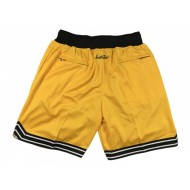 Pittsburgh Steelers Yellow Basketball Shorts