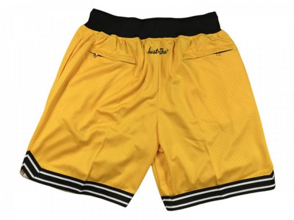 Pittsburgh Steelers Yellow Basketball Shorts