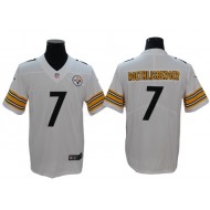 Pittsburgh Steelers #7 Ben Roethlisberger White Vapor Limited Jersey