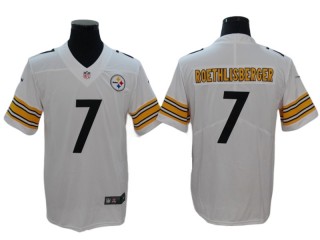 Pittsburgh Steelers #7 Ben Roethlisberger White Vapor Limited Jersey