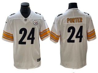 Pittsburgh Steelers #24 Joey Porter Jr. White Vapor Limited Jersey