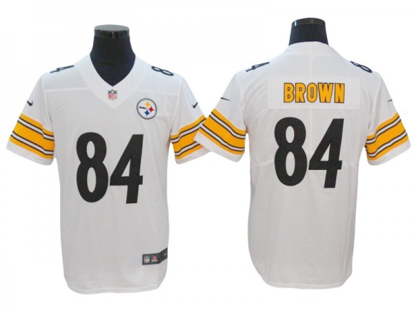 Pittsburgh Steelers #84 Antonio Brown White Vapor Limited Jersey