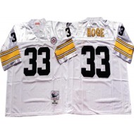 M&N Pittsburgh Steelers #33 Merril Hoge White Legacy Jersey