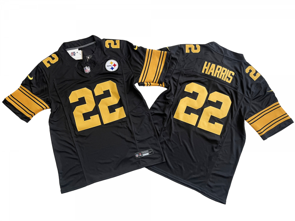 Pittsburgh Steelers #22 Najee Harris Vapor F.U.S.E. Limited Color Rush Jersey